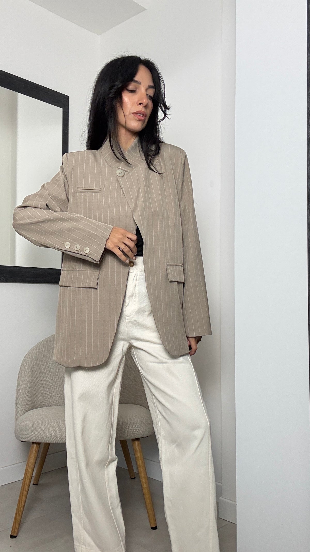 Blazer collo alto