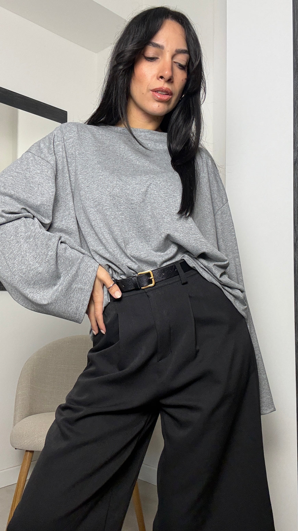 Longsleeve tinta unita