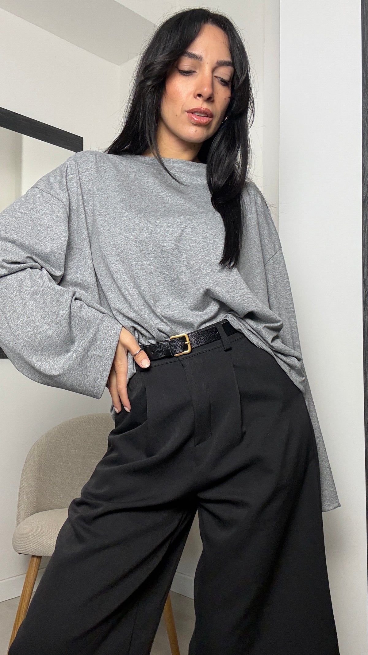 Longsleeve tinta unita