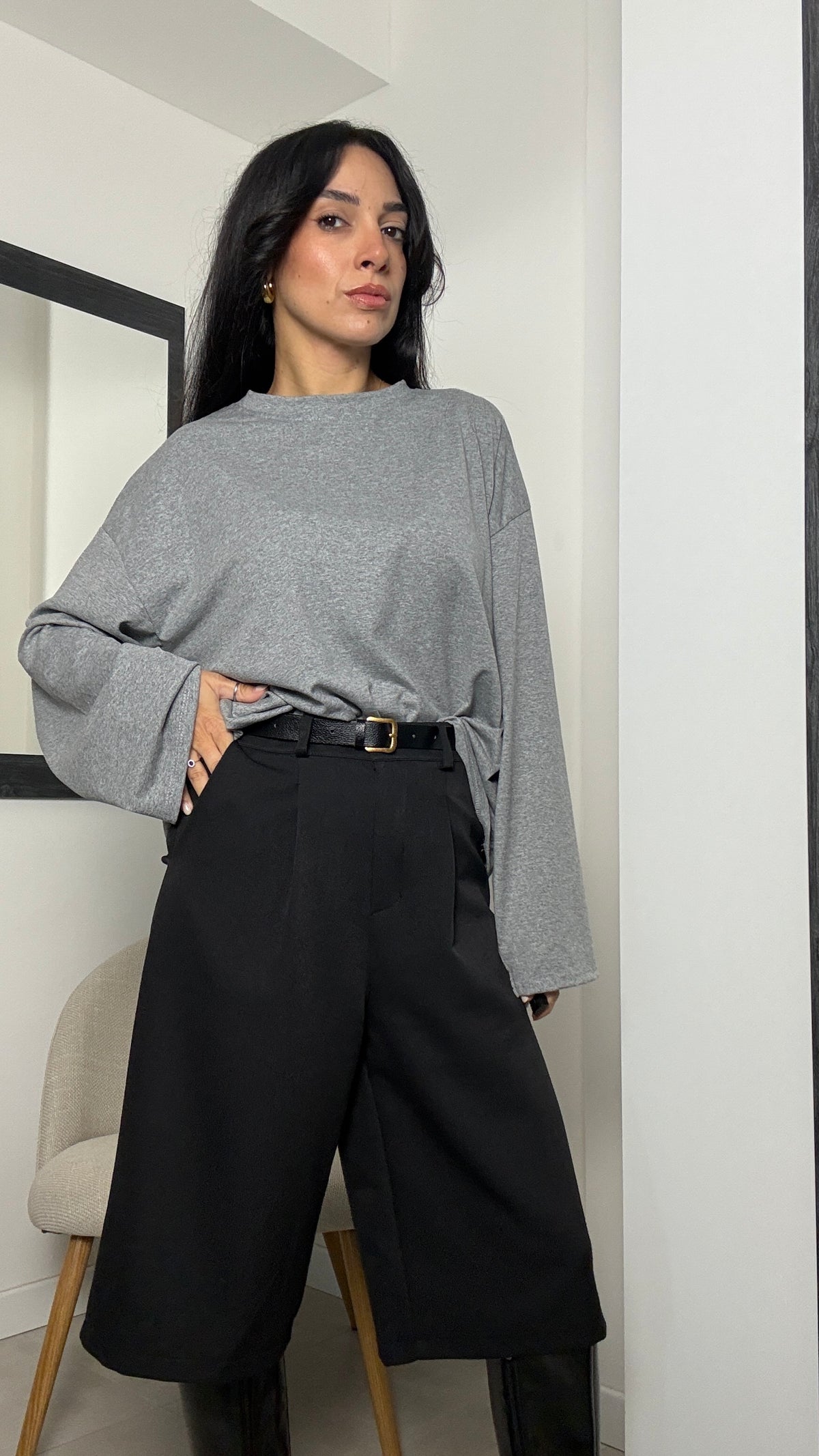 Longsleeve tinta unita