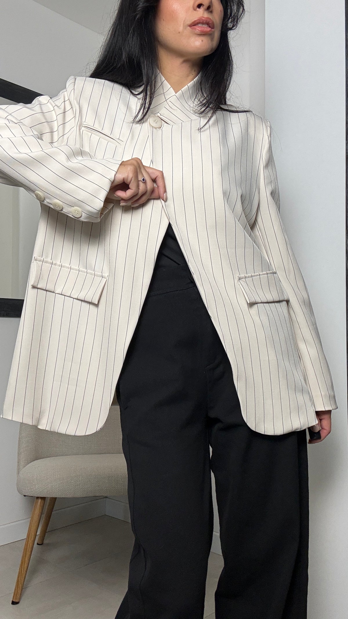 Blazer collo alto