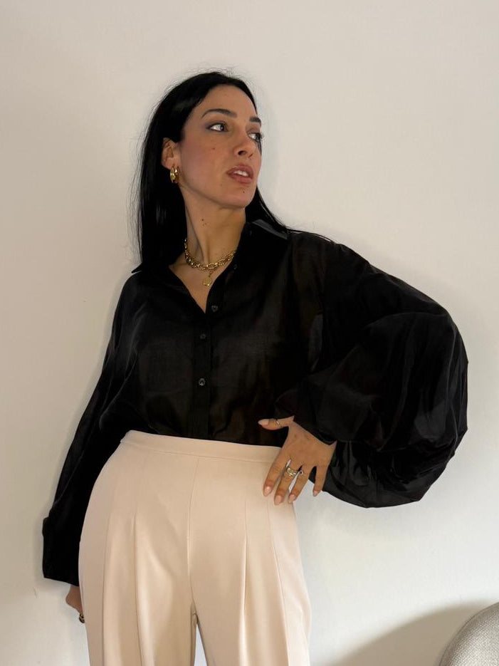 Camicia manica palloncino