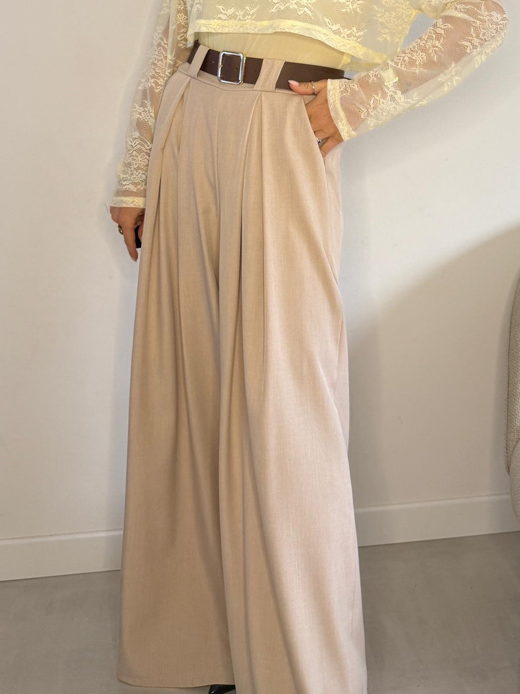 Pantalone palazzo ampio