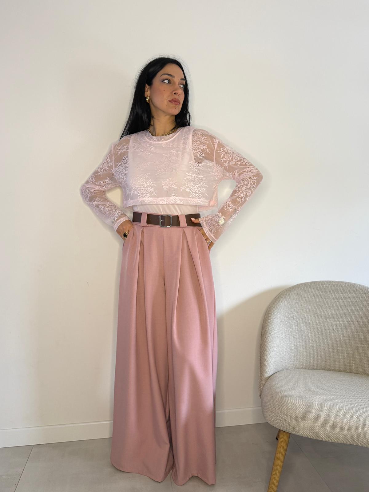 Pantalone palazzo ampio