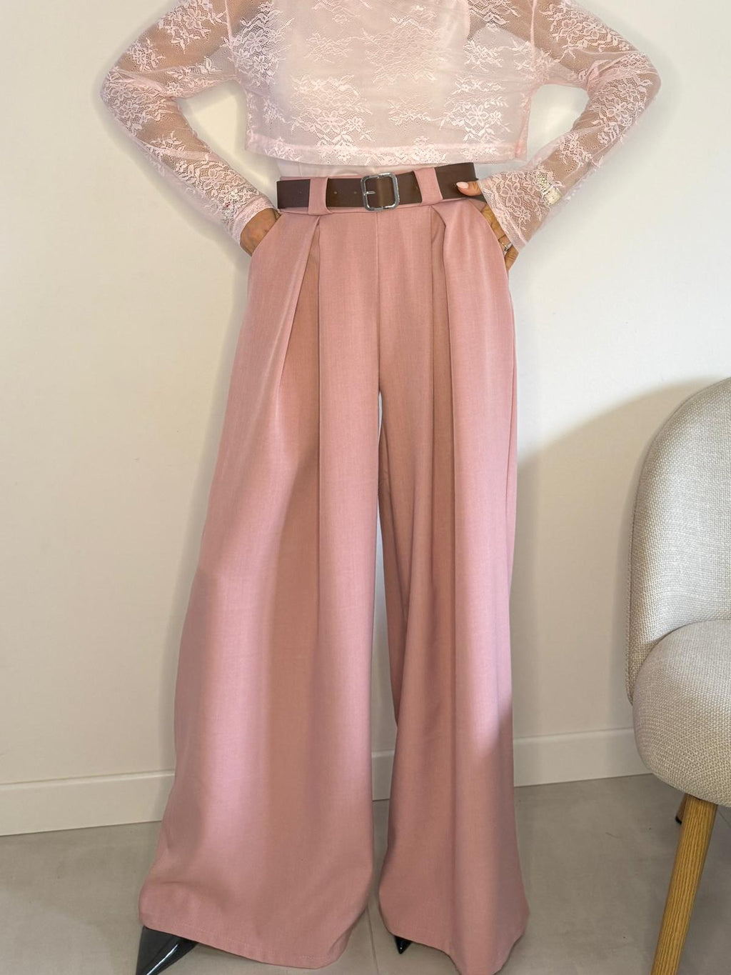 Pantalone palazzo ampio